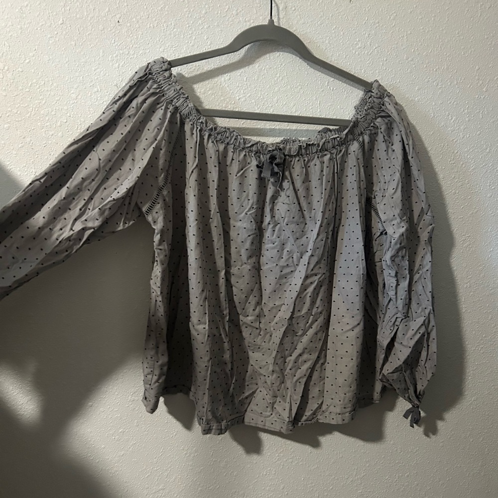 Polka dot crop top size L